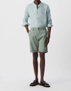 Bermuda CHINO TAPERED bleu gris Homme