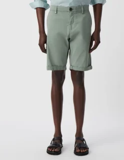 Bermuda CHINO TAPERED bleu gris Homme