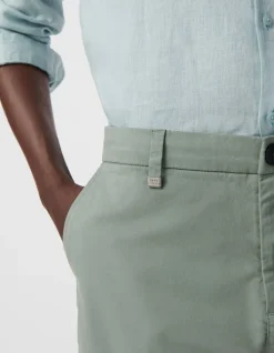 Bermuda CHINO TAPERED bleu gris Homme