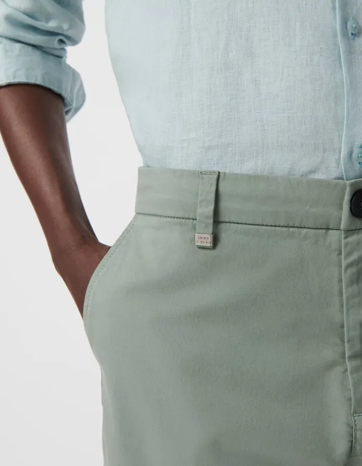 Bermuda CHINO TAPERED bleu gris Homme