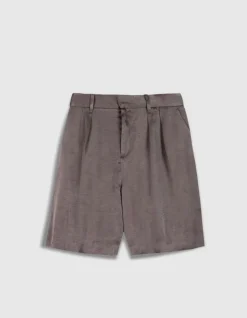 Bermuda de tailleur gris mix Lyocell® Femme