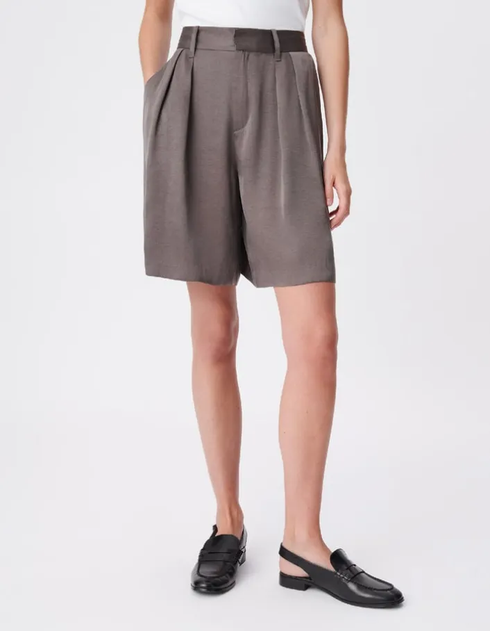 Bermuda de tailleur gris mix Lyocell® Femme