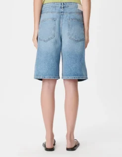 Bermuda en jean bleu Femme