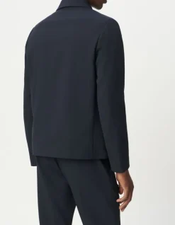 Blouson de costume marine pressions cachées Homme