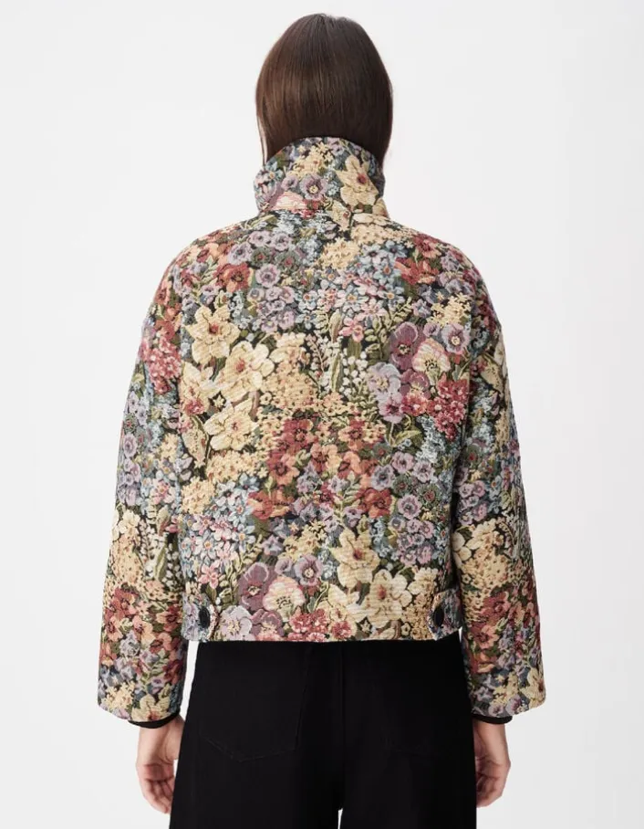 Blouson en Jacquard fleuri Femme