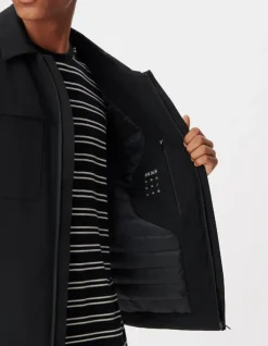 Blouson noir capuche amovible WATERPROOF Homme