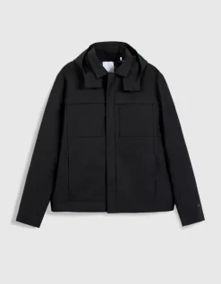 Blouson noir capuche amovible WATERPROOF Homme