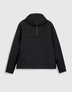 Blouson noir capuche amovible WATERPROOF Homme