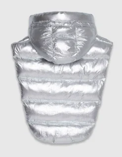 Capuche doudoune argent nylon Femme