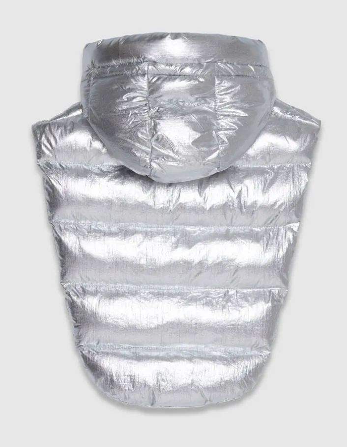 Capuche doudoune argent nylon Femme