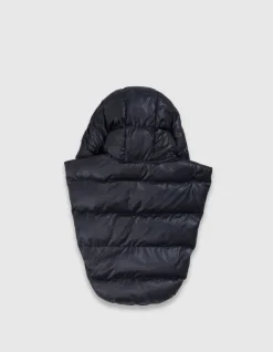 Capuche doudoune noire nylon matelassé Femme