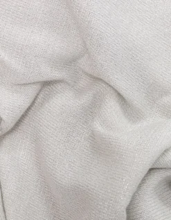 Cardigan blanc tricot pailleté motif chevrons ajouré dos Femme