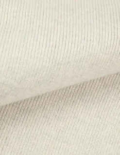 Cardigan col camionneur blanc tricot zippé Homme