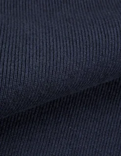 Cardigan col camionneur marine tricot zippé Homme