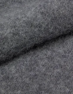 Cardigan gris tricot mousseux 100% laine Femme