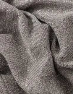 Cardigan sésame tricot pailleté motif chevrons ajouré dos Femme