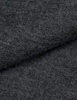 Cardigan zippé à capuche gris tricot 100% laine Homme