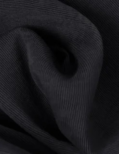 Cardigan zippé noir tissu plissé Homme