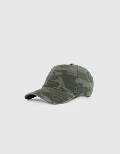 Casquette kaki motif camouflage Femme