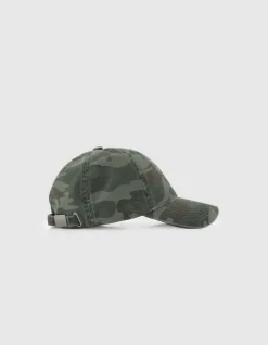 Casquette kaki motif camouflage Femme