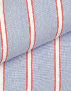 Chemise bleue motif rayures Femme