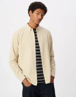 Chemise easy beige velours milleraies Homme