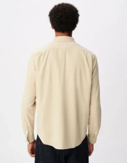 Chemise easy beige velours milleraies Homme