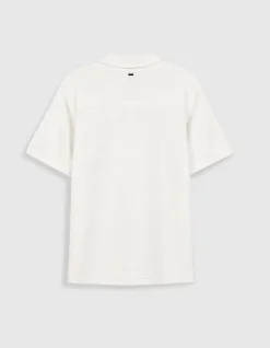 Chemise easy blanche maille manches courtes Homme