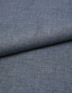 Chemise regular bleue faux uni manches longues Homme