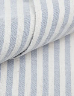 Chemise regular rayures bleues manches longues Homme