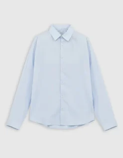 Chemise SLIM ciel en popeline Homme