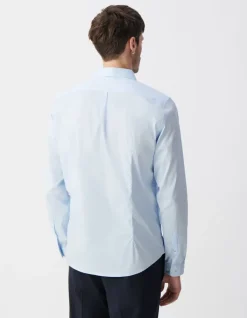 Chemise SLIM ciel en popeline Homme