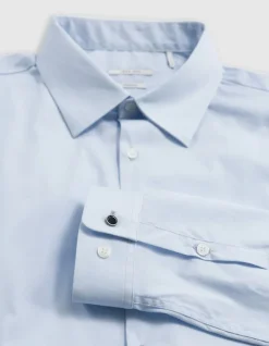 Chemise SLIM ciel en popeline Homme