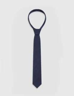 Cravate bleu foncé Homme