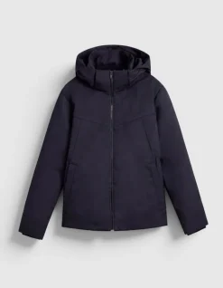 Doudoune marine capuche amovible WATERPROOF Homme