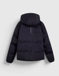 Doudoune marine capuche amovible WATERPROOF Homme