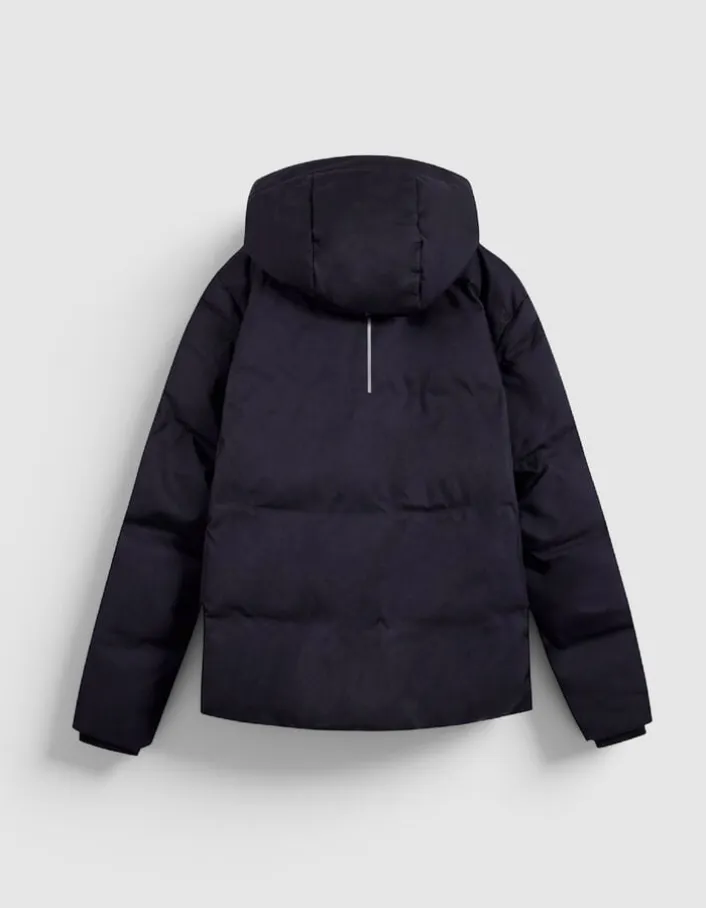 Doudoune marine capuche amovible WATERPROOF Homme