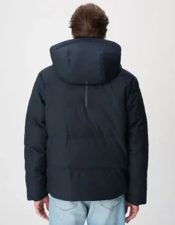 Doudoune marine capuche amovible WATERPROOF Homme