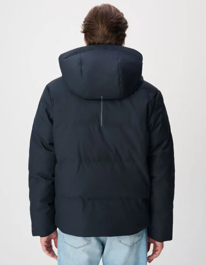 Doudoune marine capuche amovible WATERPROOF Homme