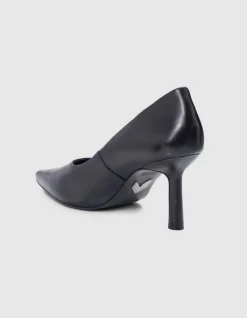 Escarpins noirs cuir glacé Femme