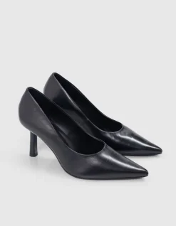 Escarpins noirs cuir glacé Femme