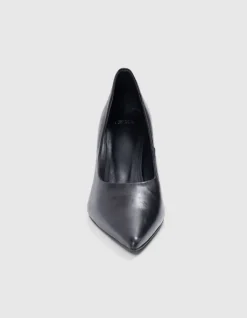 Escarpins noirs cuir glacé Femme