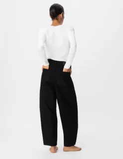 Jean barrel noir Emily Femme