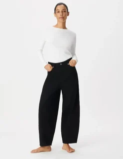 Jean barrel noir Emily Femme