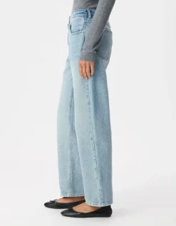 Jean droit bleu 7/8e Anders Femme
