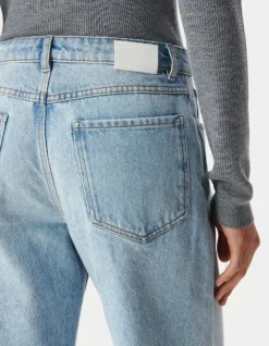 Jean droit bleu 7/8e Anders Femme
