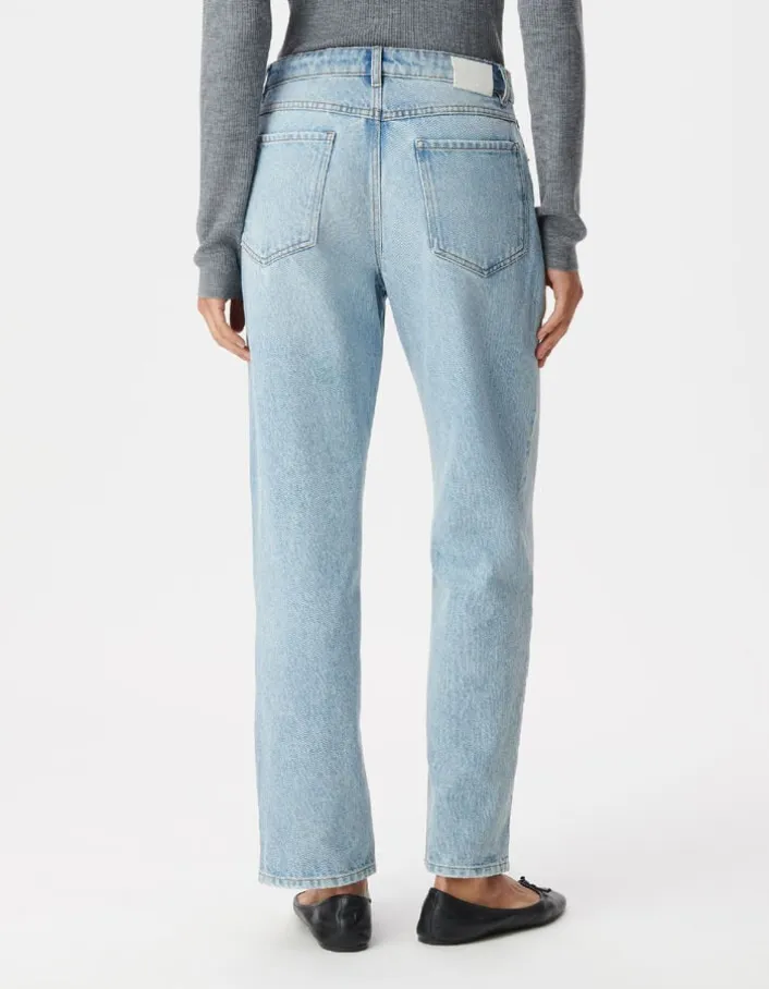 Jean droit bleu 7/8e Anders Femme