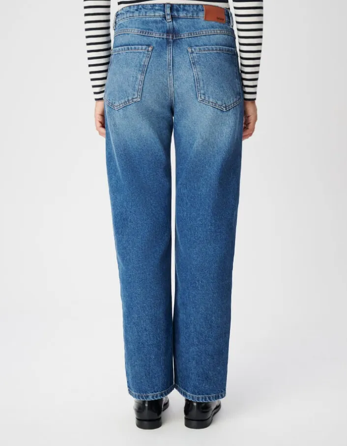 Jean droit bleu 7/8e Anders Femme