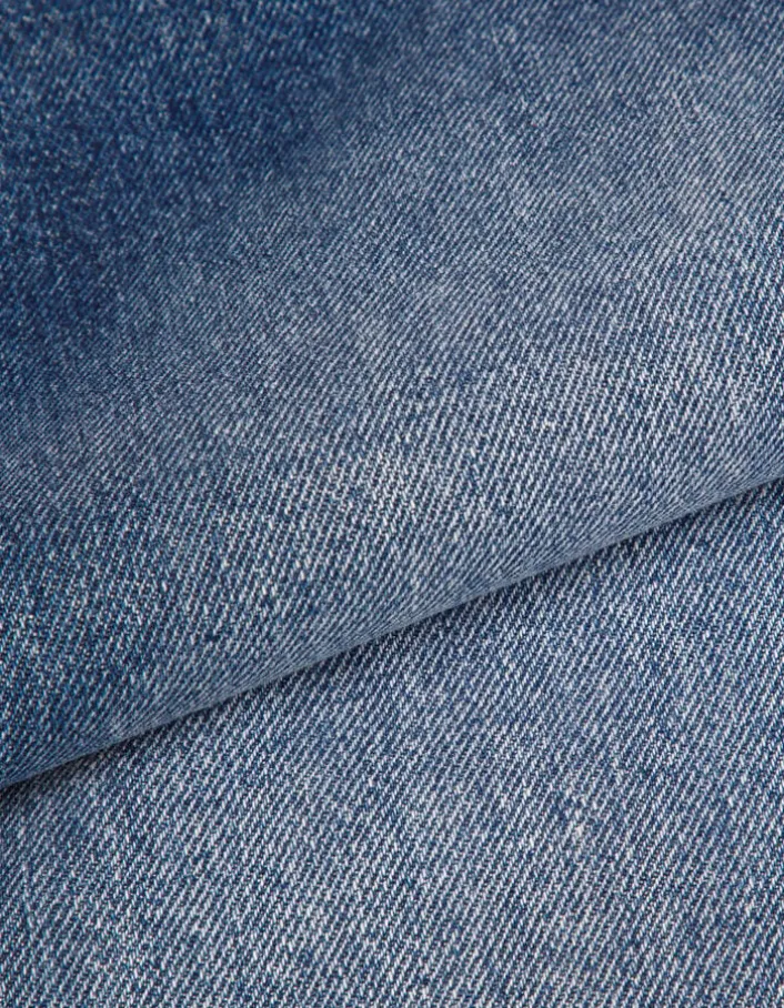 Jean droit bleu 7/8e Anders Femme