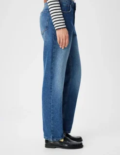 Jean droit bleu 7/8e Anders Femme